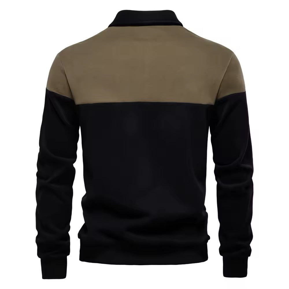 Long Sleeve Polo Shirt- Army