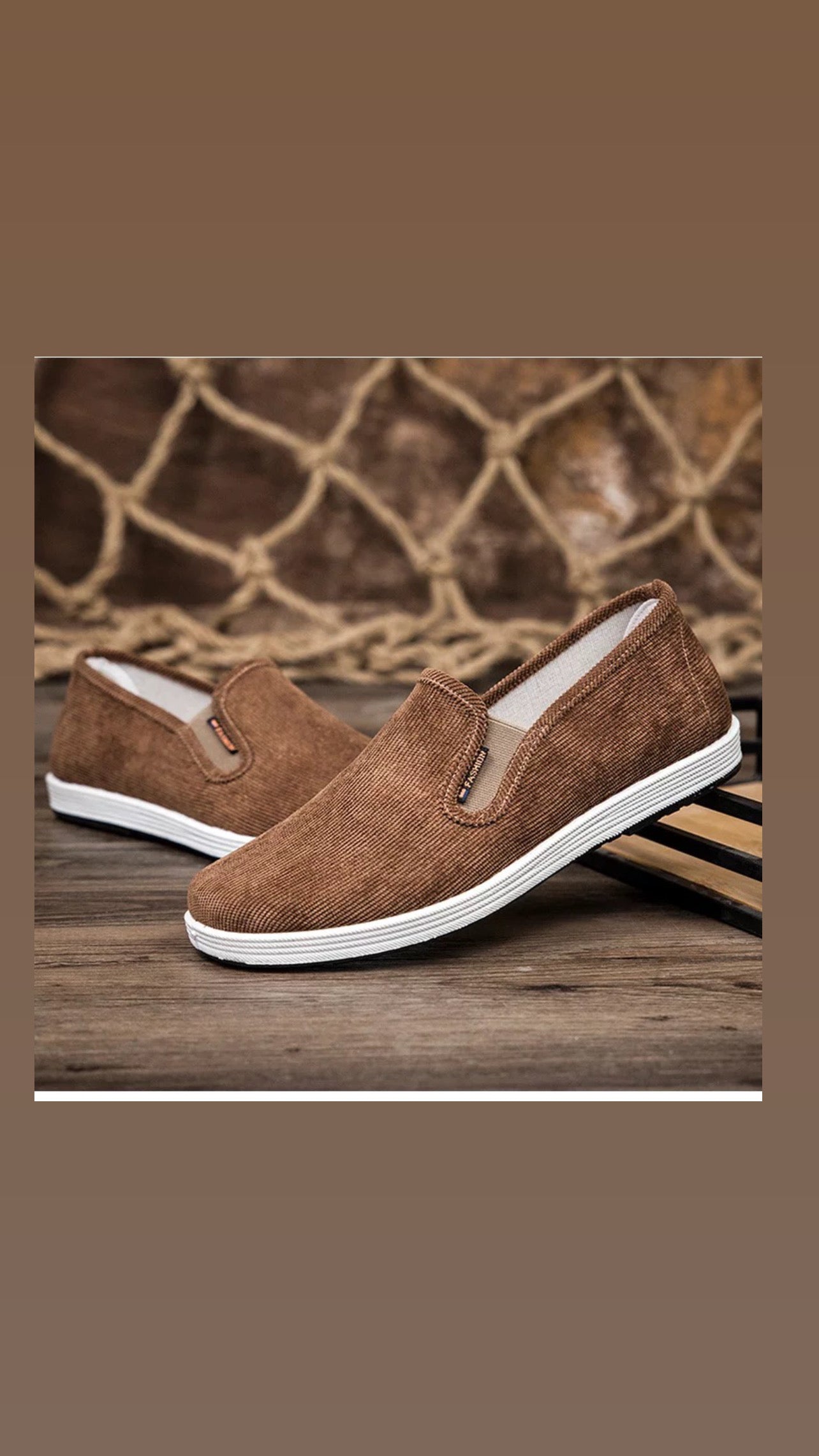 Soled Out Plimsolls -Brown