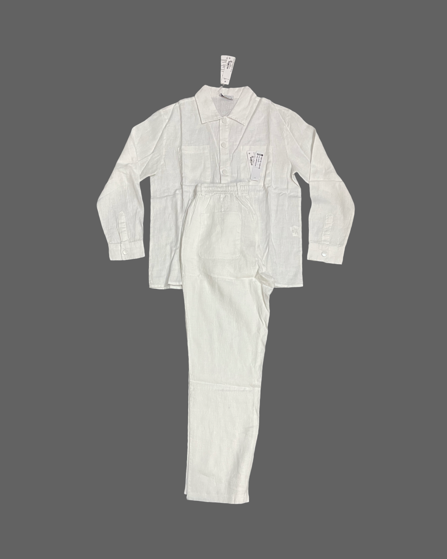 White Linen Set (Long Sleeve)