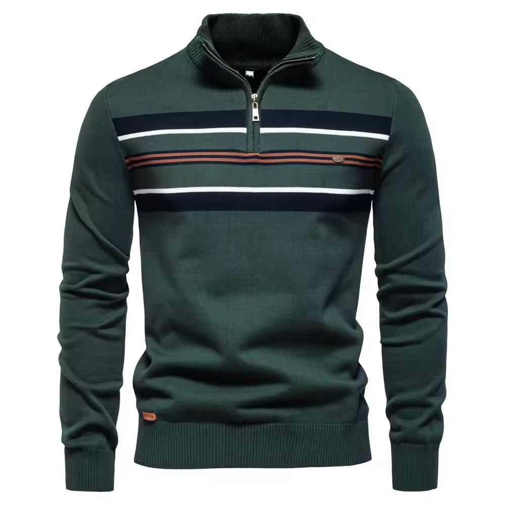 Quarter-Zip Sweater (Green)