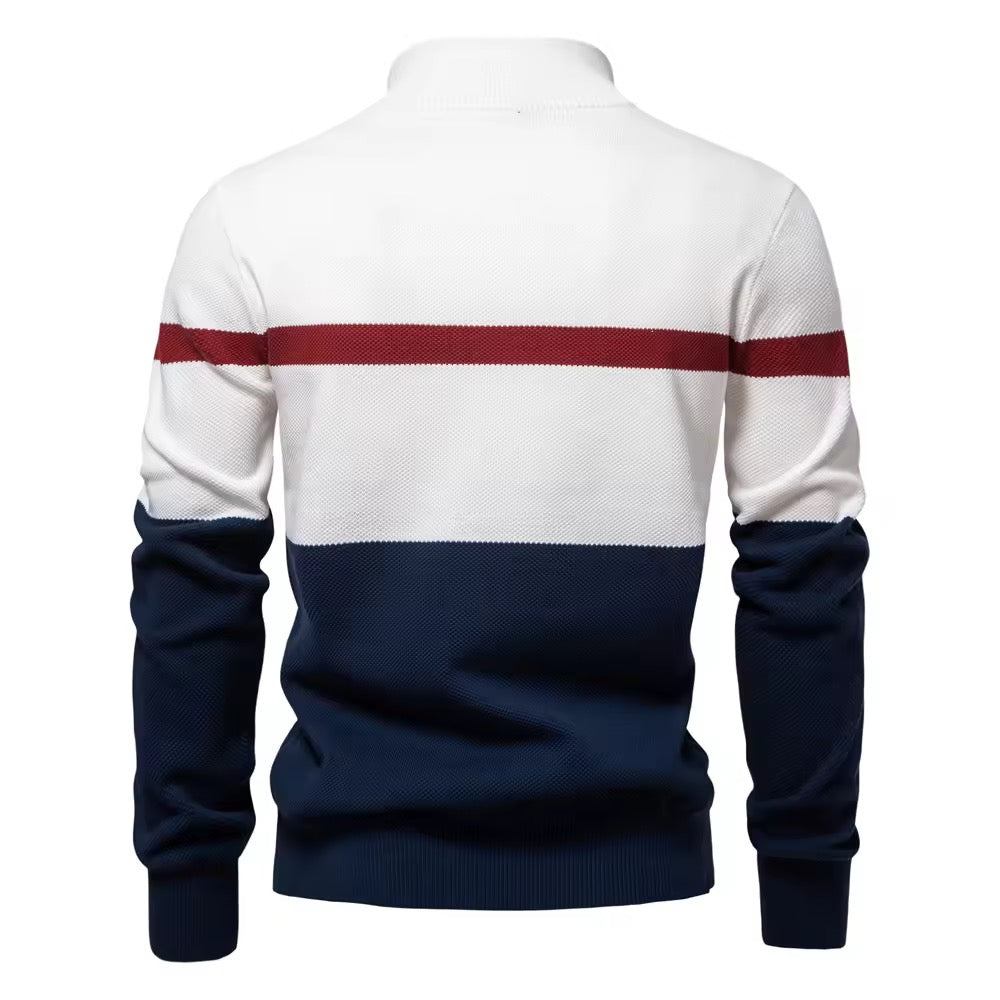 Quarter-Zip Sweater (White)