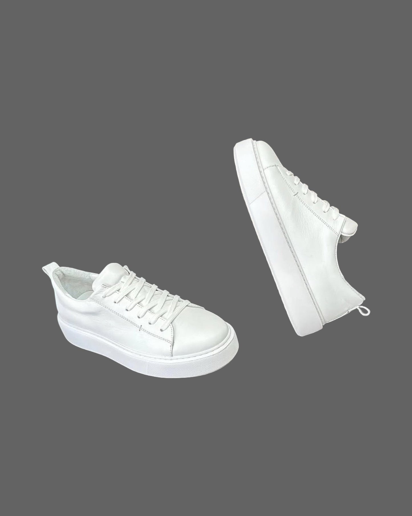Leather Sneaker- White