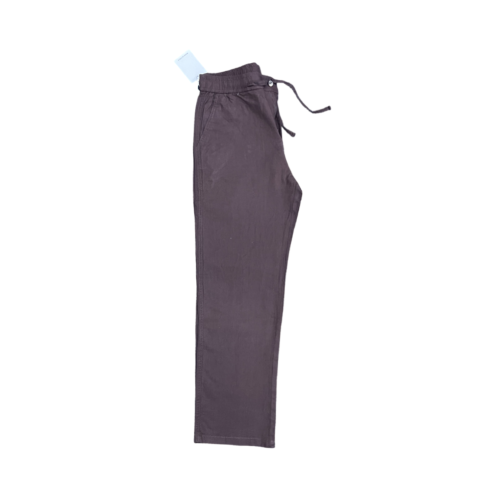 Pastel Burgundy Linen Pant