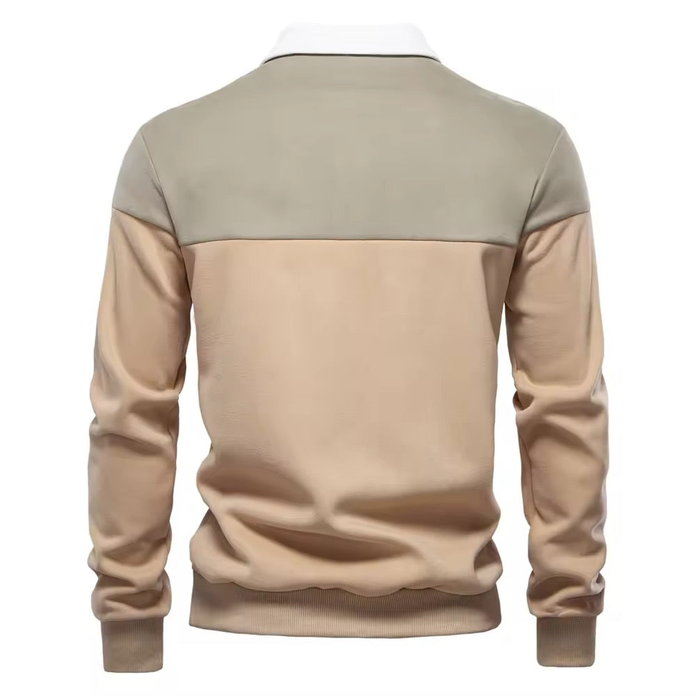 Long Sleeve Polo Shirt- Green