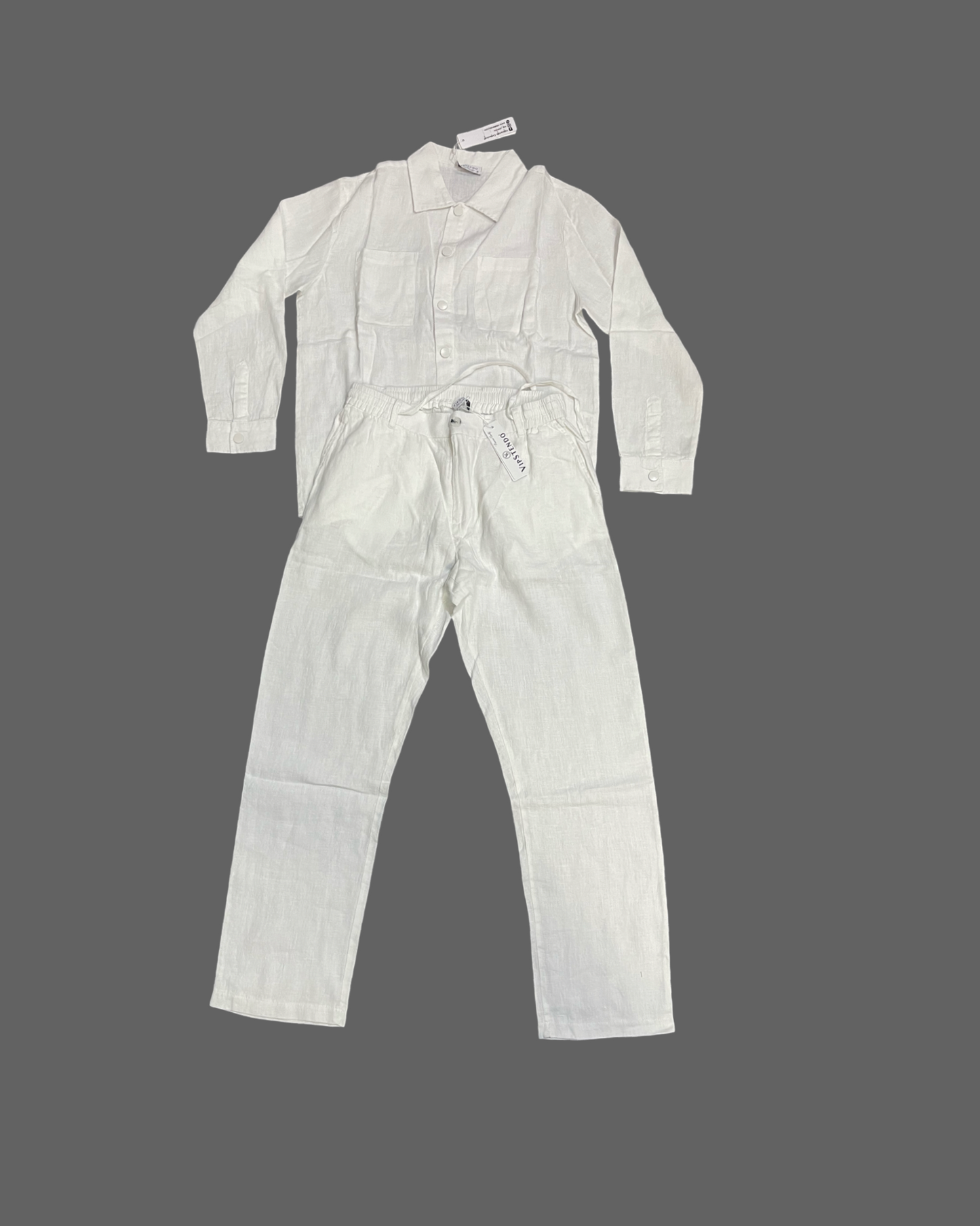 White Linen Set (Long Sleeve)