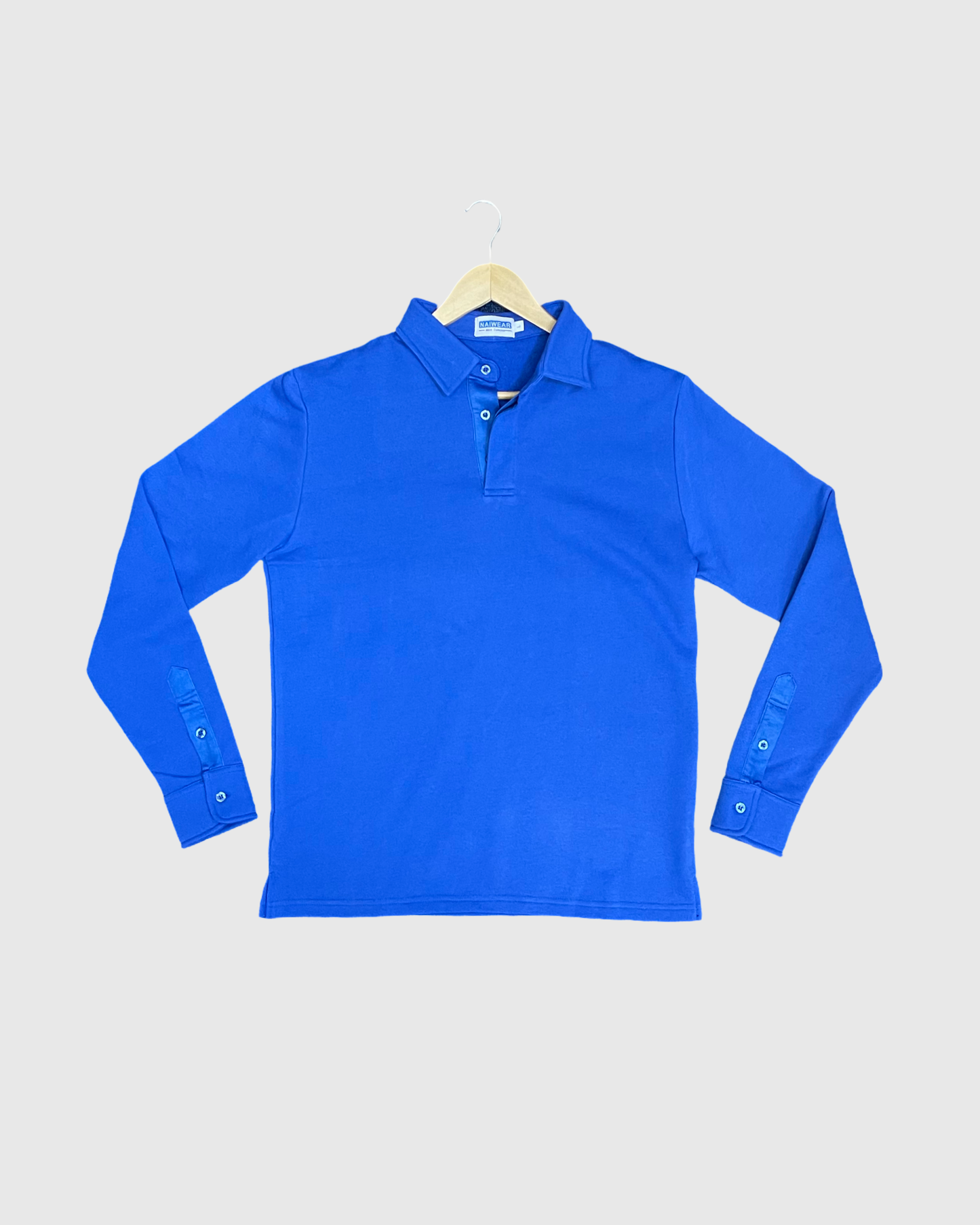 Mr. NICE Long Sleeve Polo Shirts- Royal Blue
