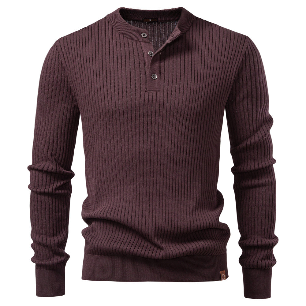 Knitted Polo Shirt- Maroon