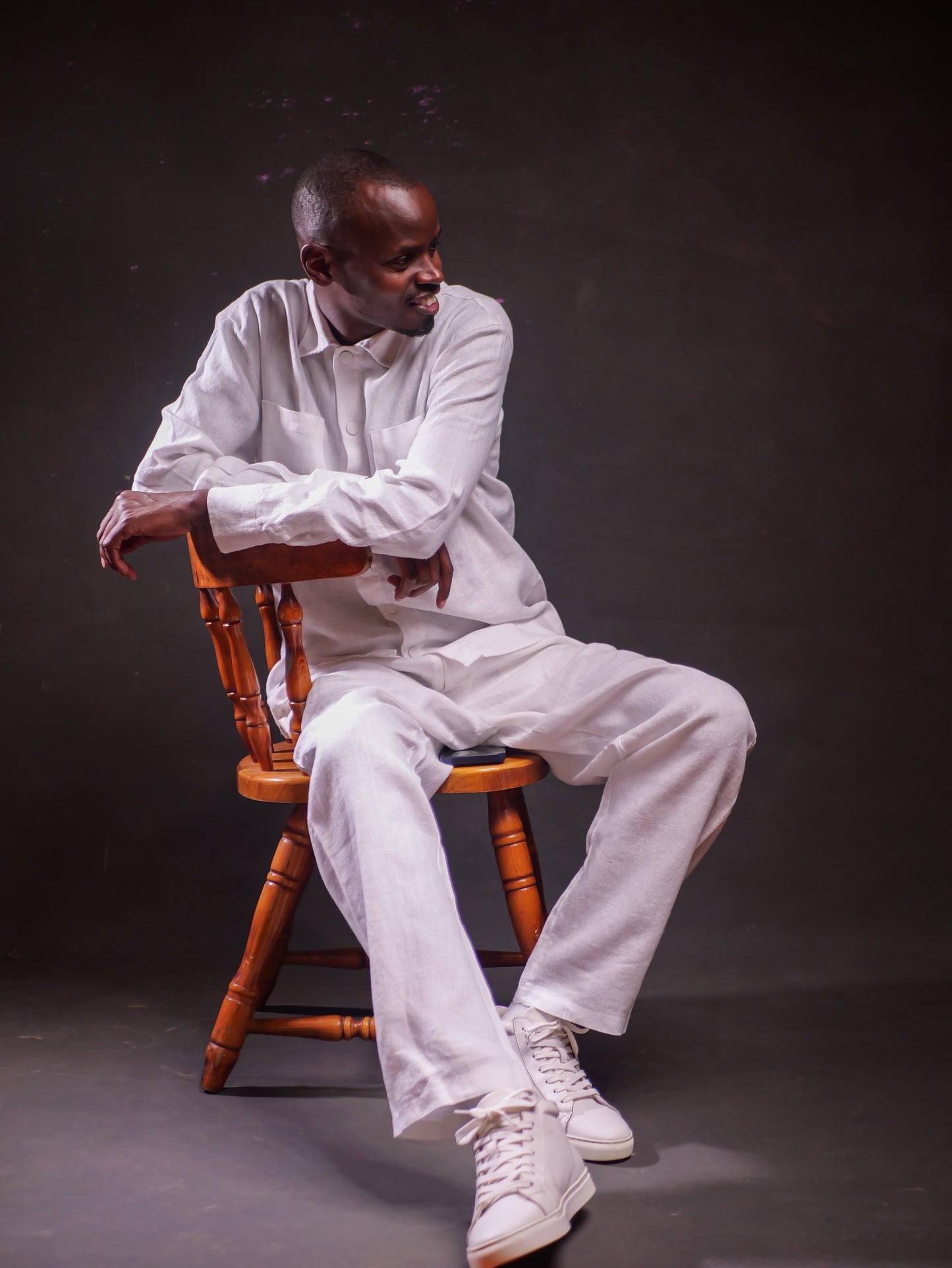 White Linen Set (Long Sleeve)