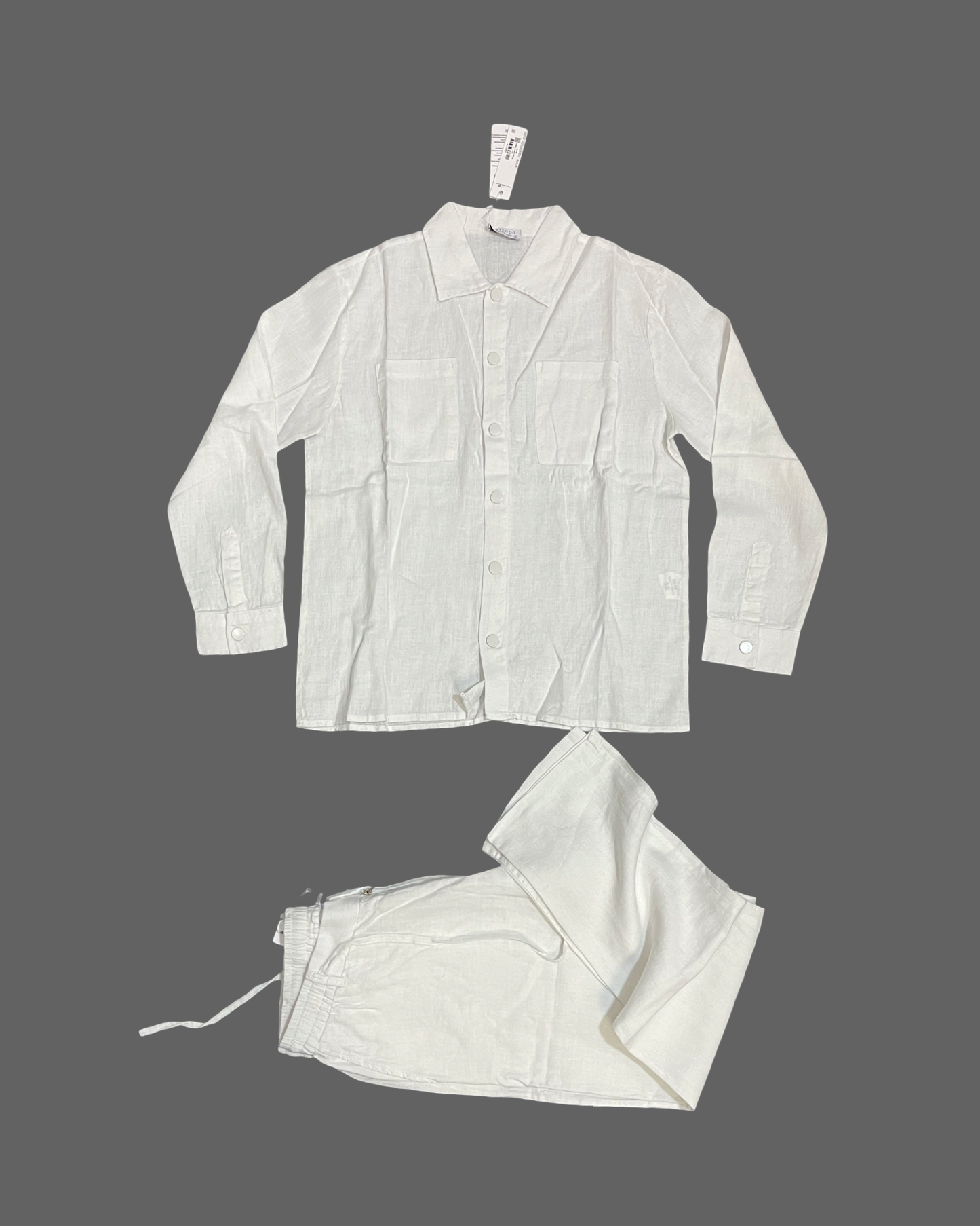White Linen Set (Long Sleeve)