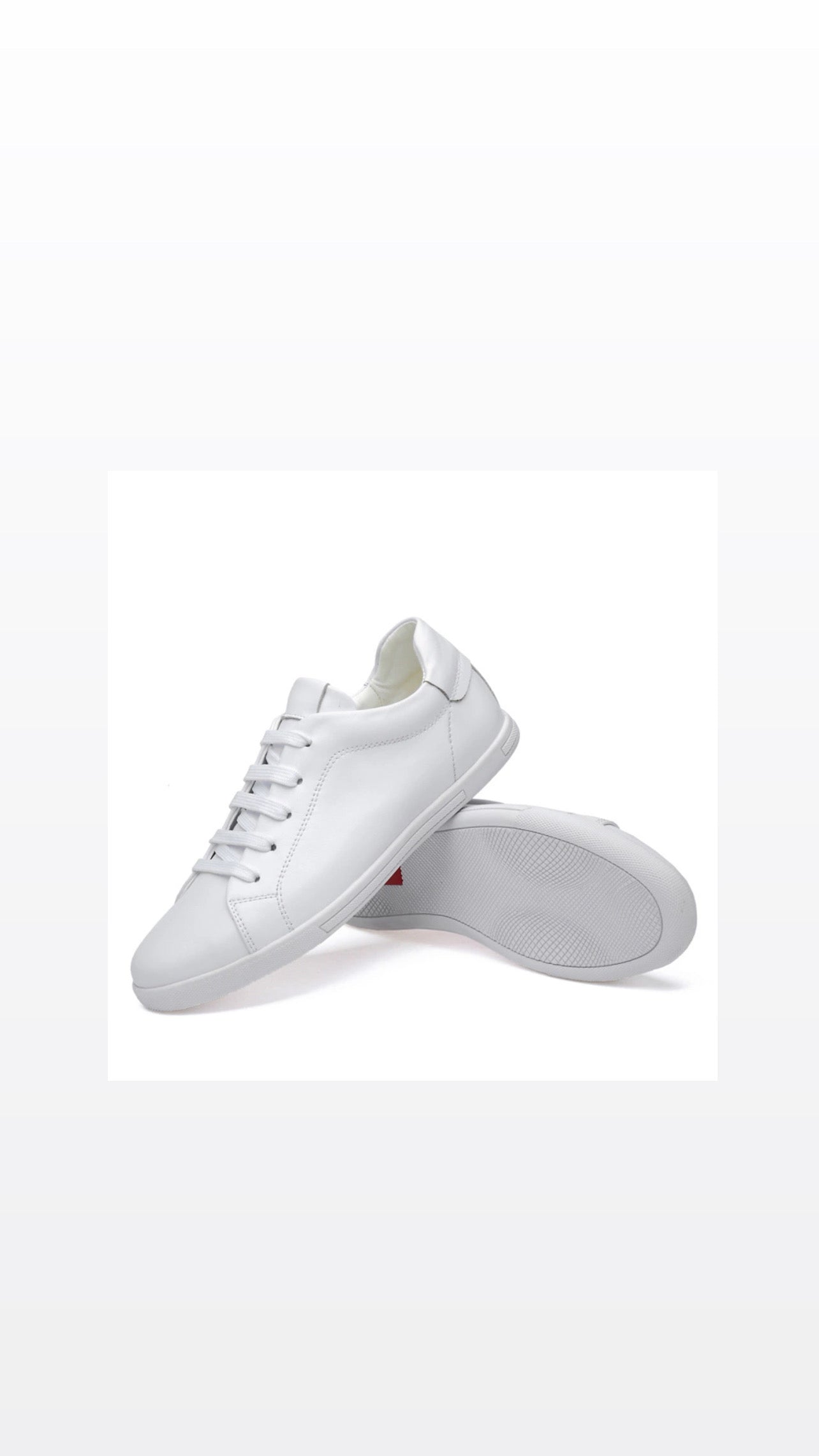 Light Leather Sneaker- White