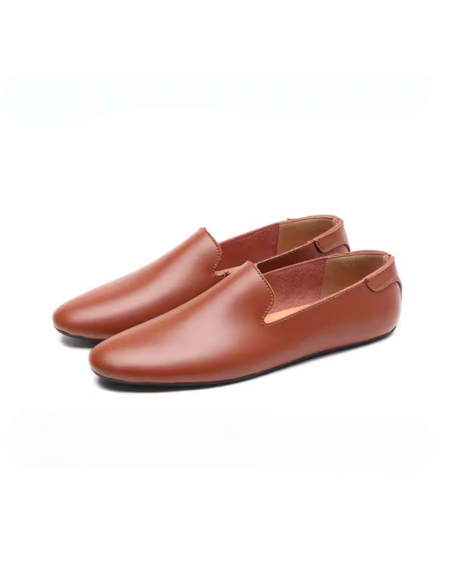Thin Sole Loafers (Brown)