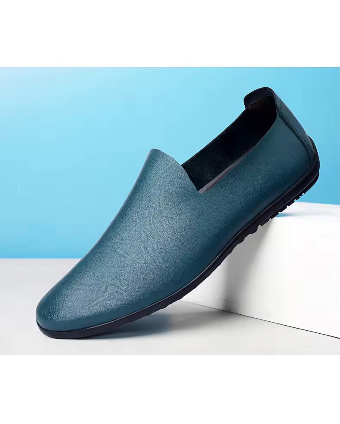 Thin Sole Loafers (Blue)