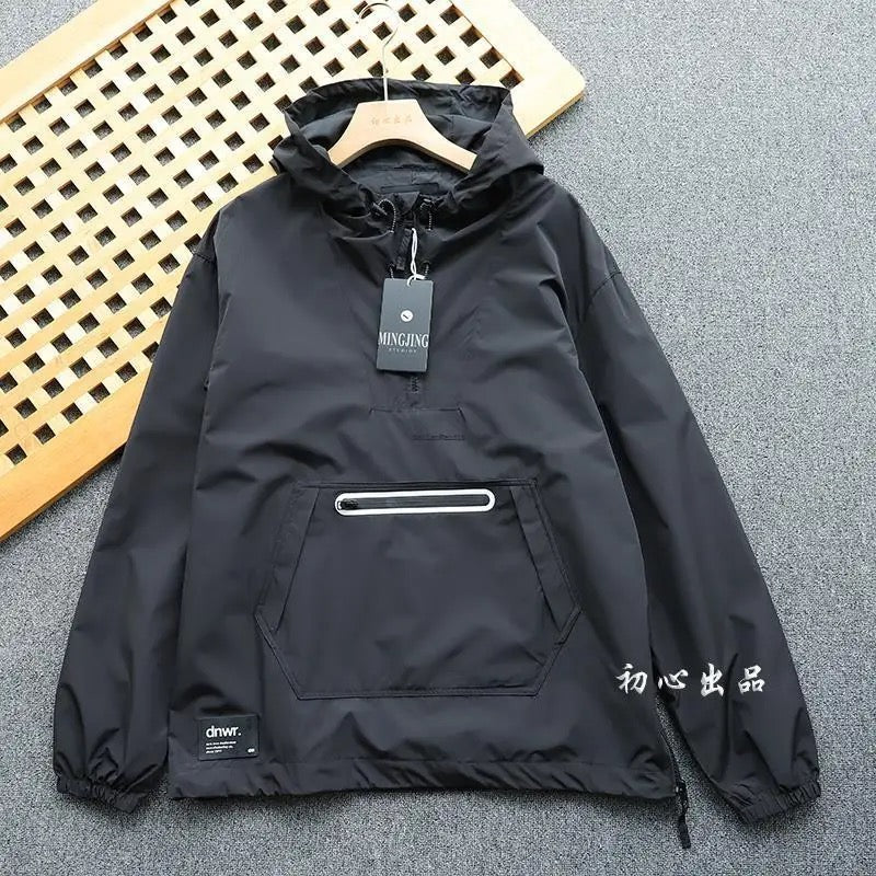 Navy Blue Anorak Jacket