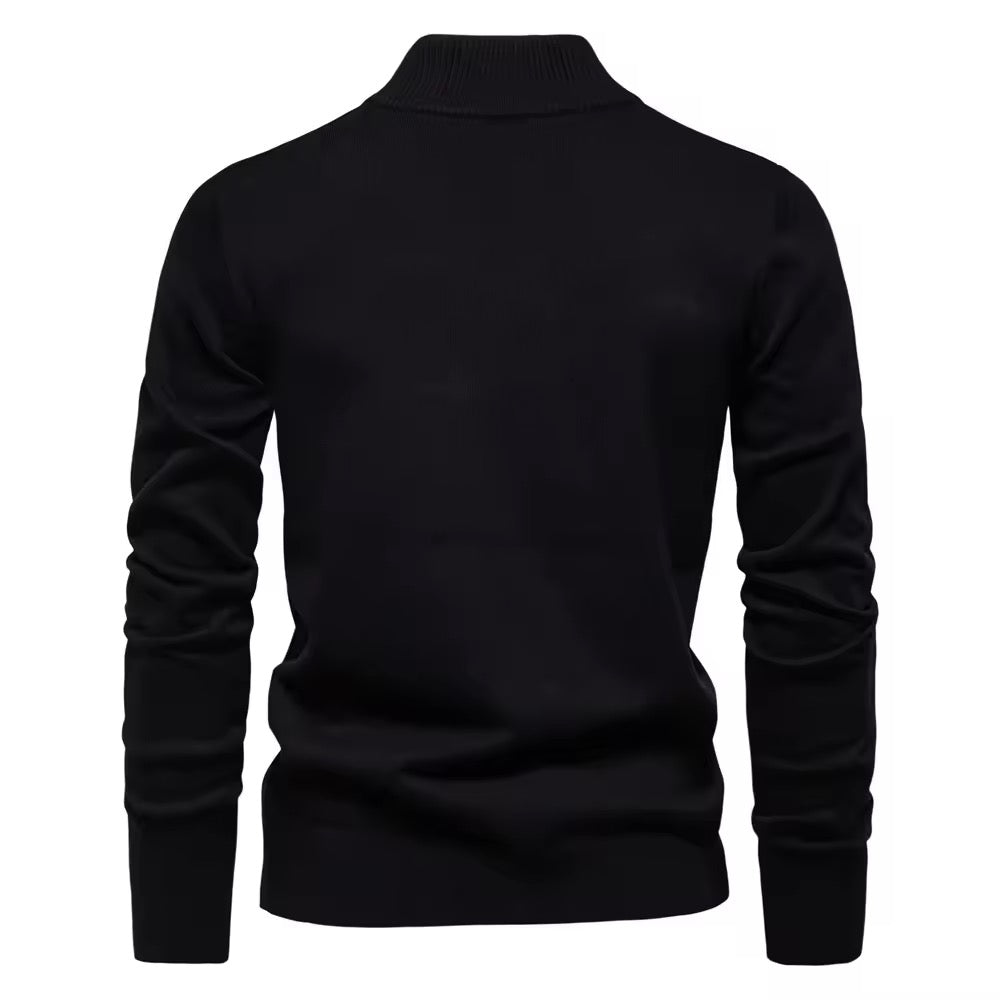 Quarter-Zip Sweater (Black)