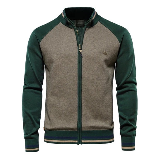 Zip-Up Sweater (Green)