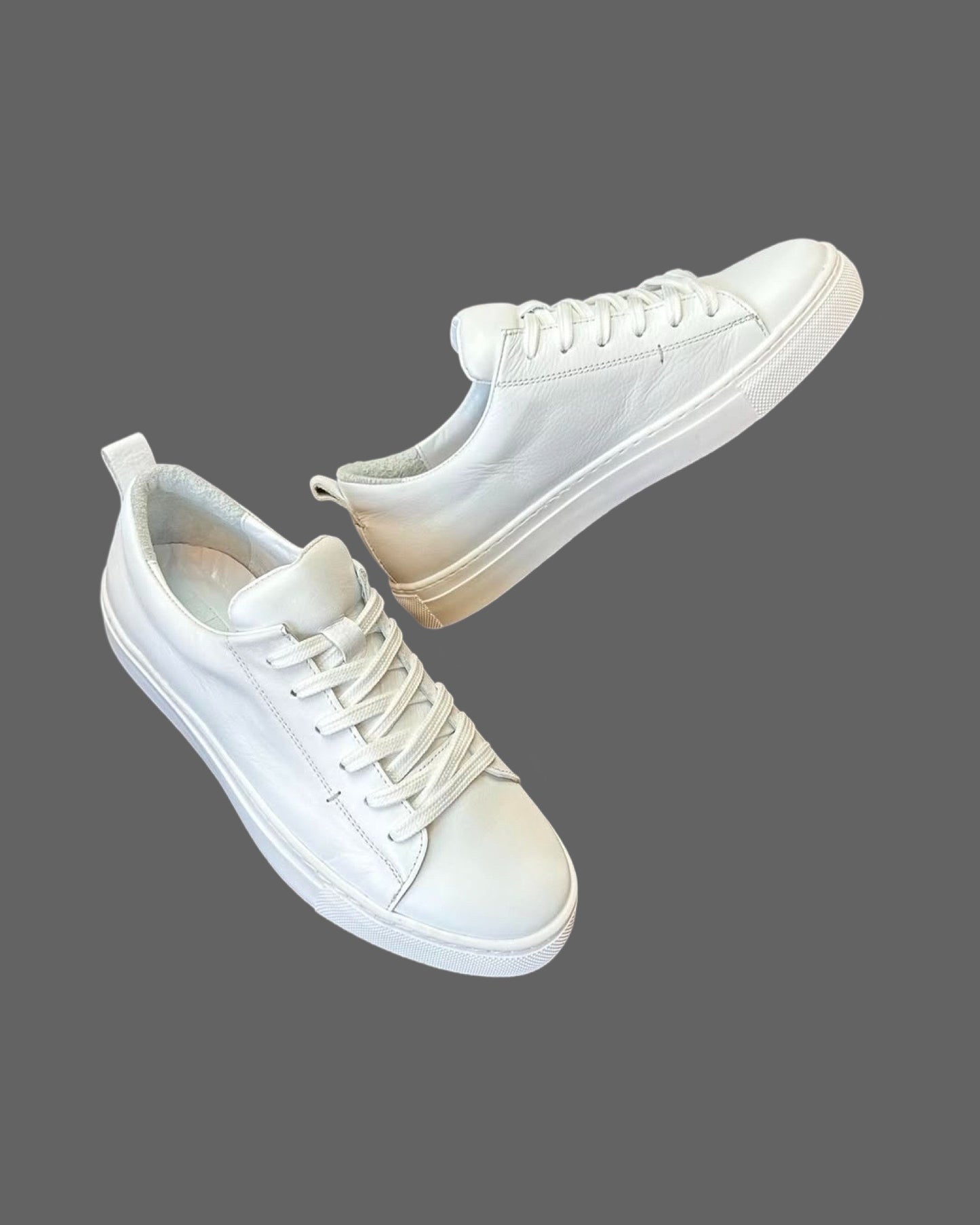 Leather Sneaker- White