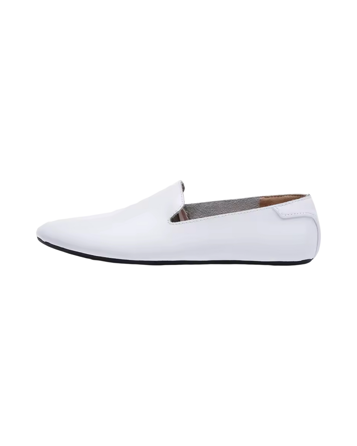 Thin Sole Loafers (White)