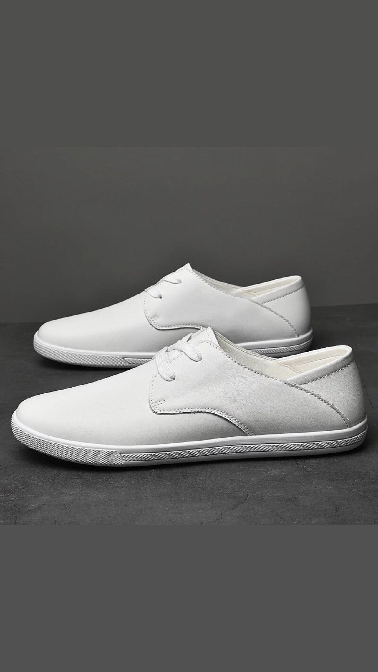 Light Leather Sneaker- White