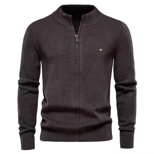 Zip-Up Sweater (Dark Grey)