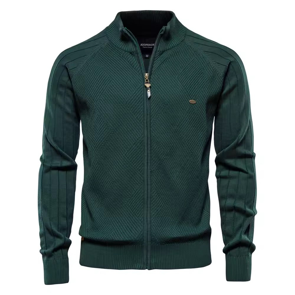 Zip-Up Sweater (Green)