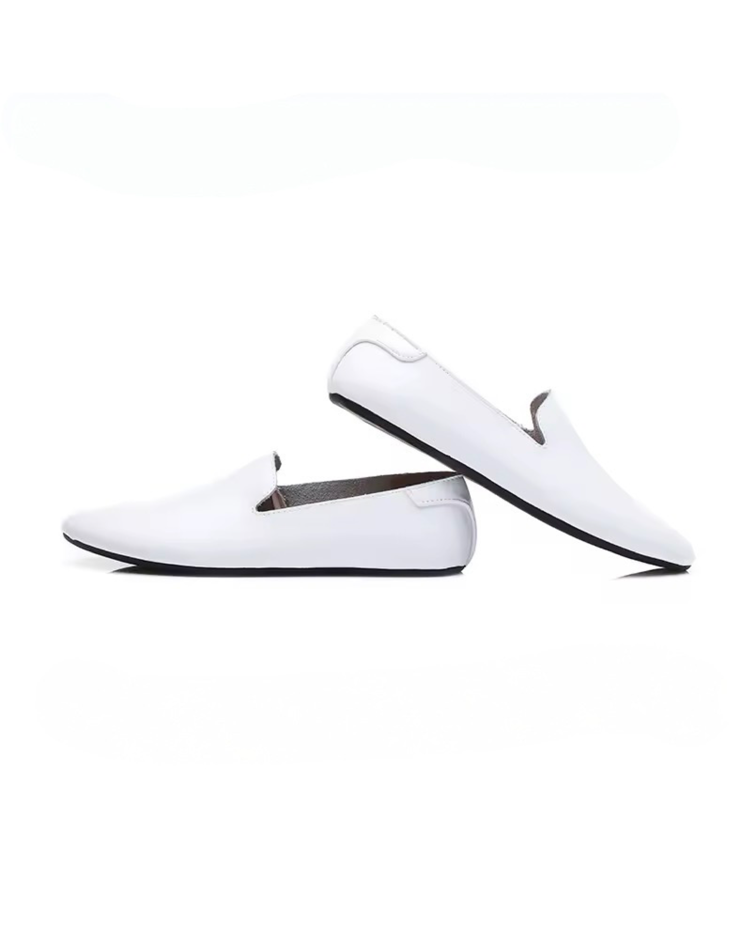 Thin Sole Loafers (White)