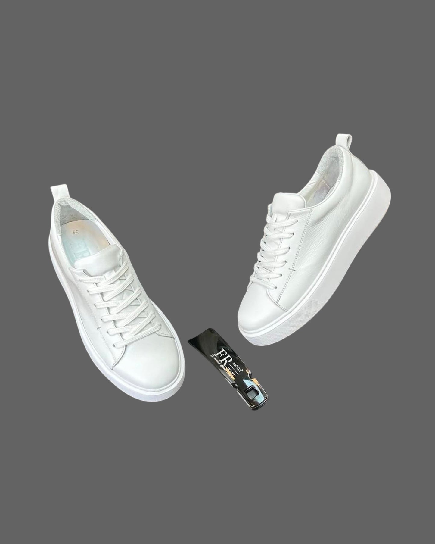 Leather Sneaker- White