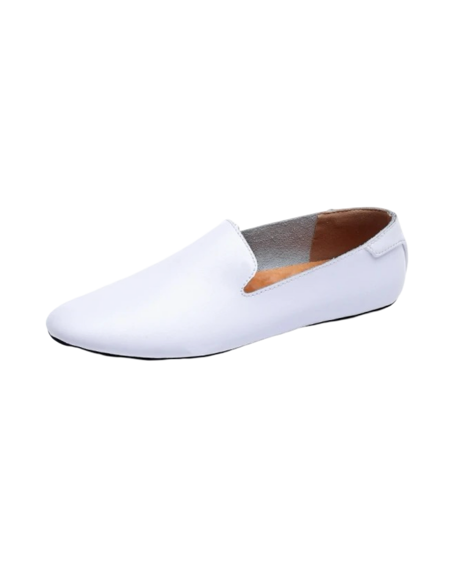 Thin Sole Loafers (White)