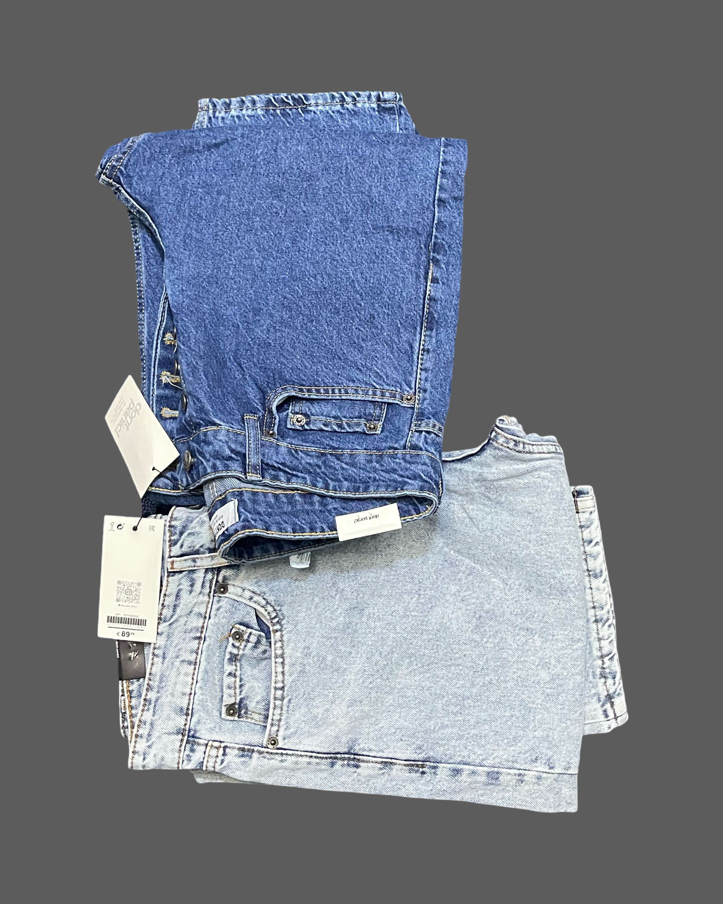 Baggy Denim Pants(Stone Wash)