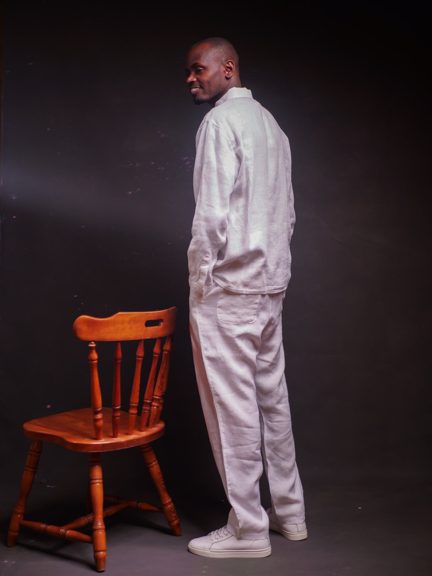 White Linen Set (Long Sleeve)