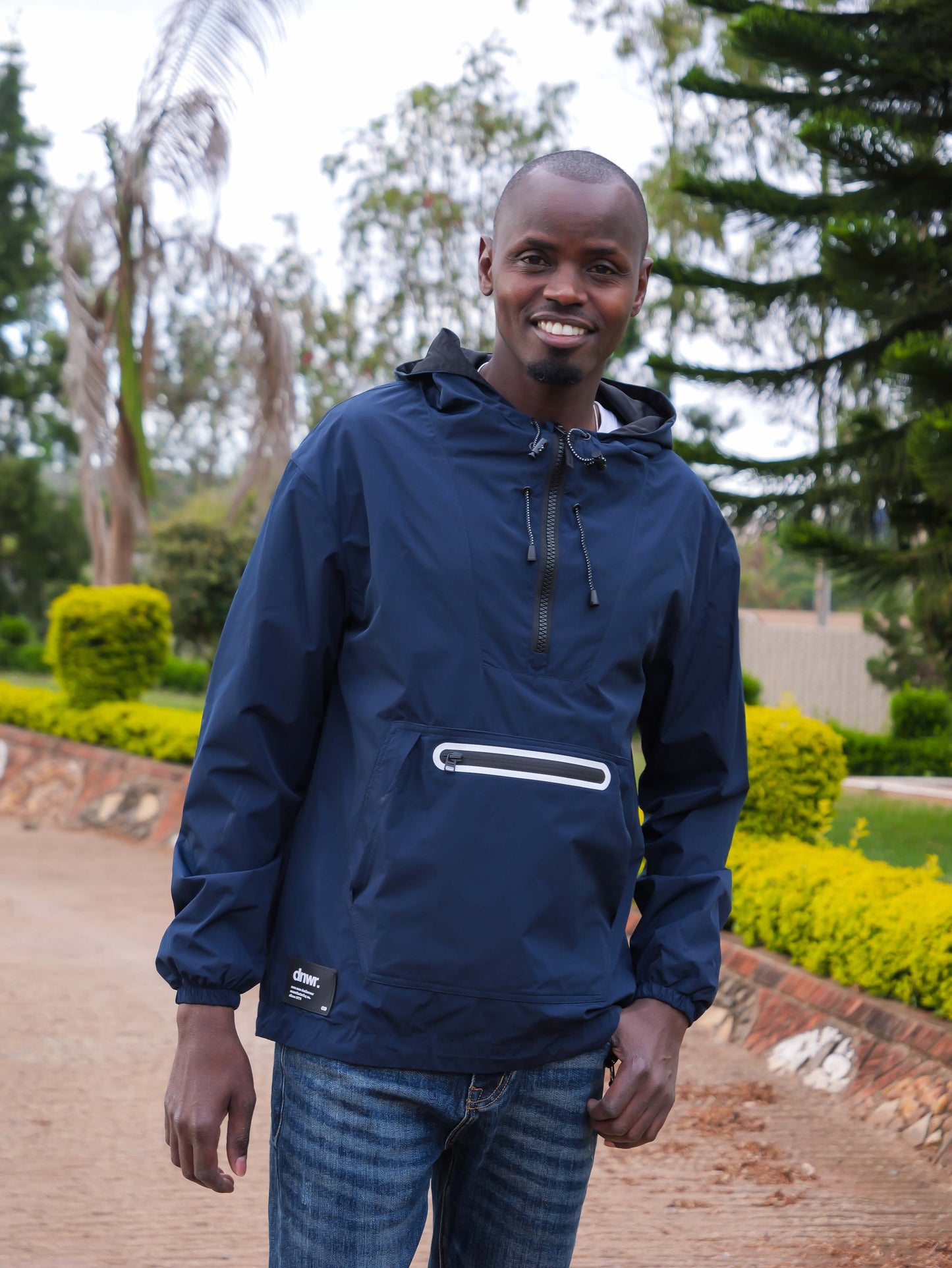 Navy Blue Anorak Jacket