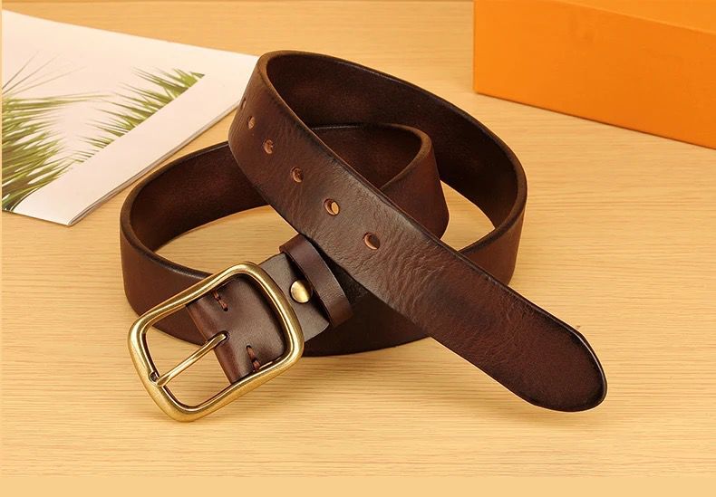 Leather belt(coffee)