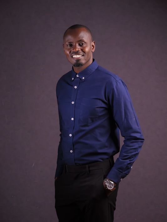 Formal Cotton Shirt (Navy)