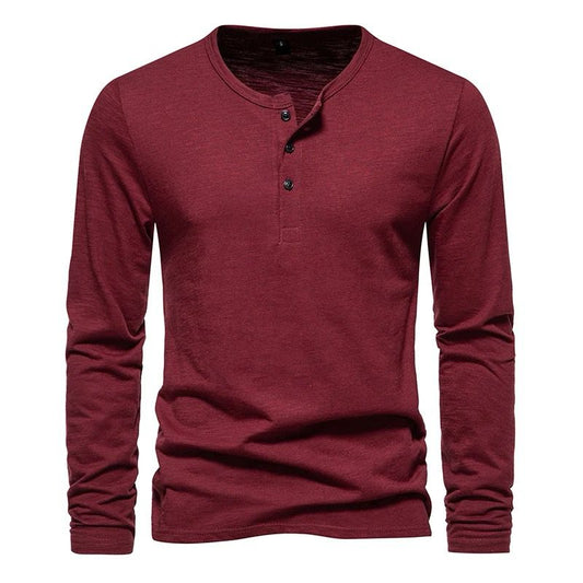 Maroon Henley T-shirt
