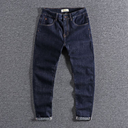 Dark wash simple denim