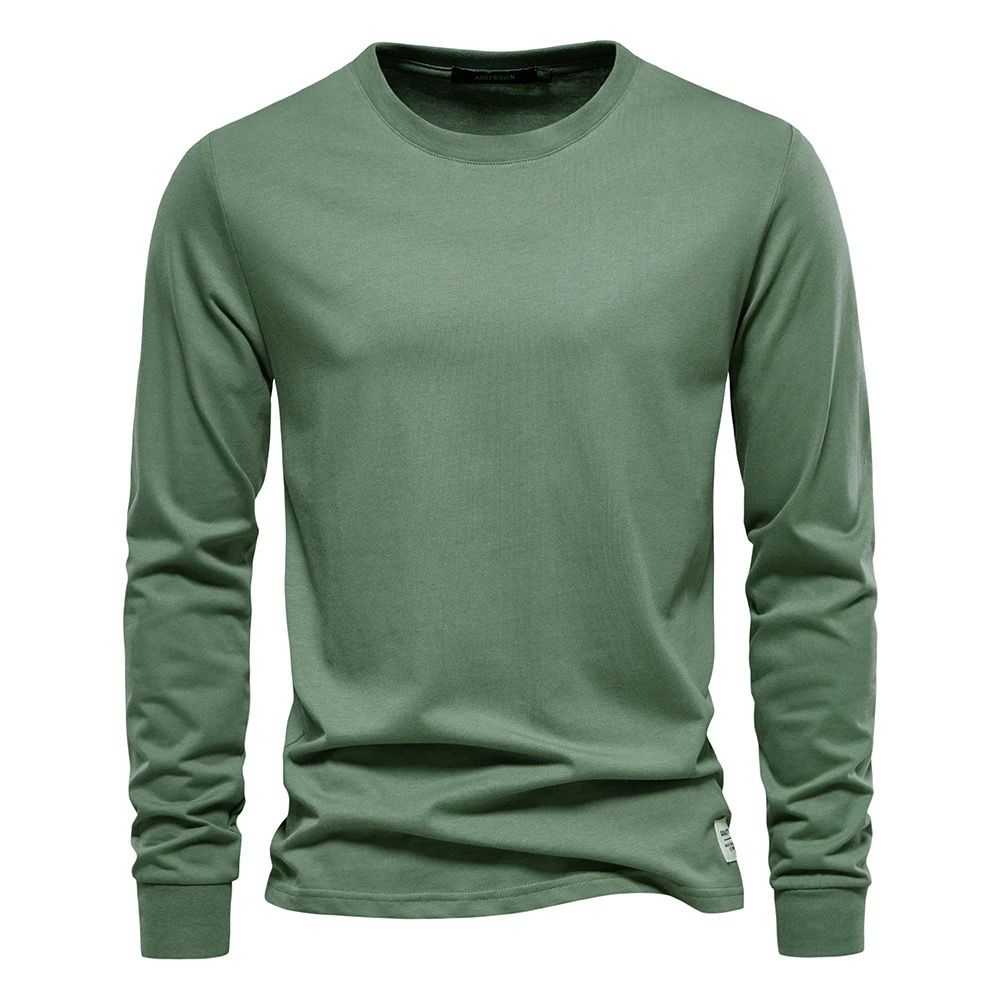 Long Sleeved Round Neck T-shirt