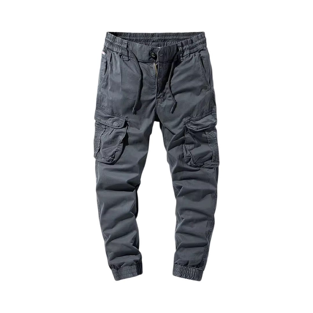 Banded Cargo Pants(Grey)