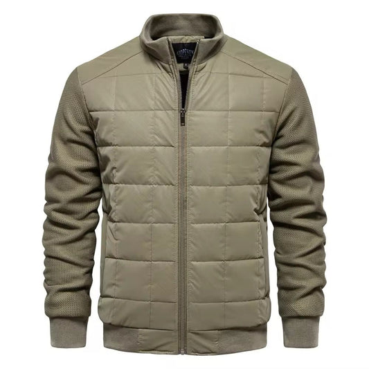 Quilted Bomber Jacket(Green)