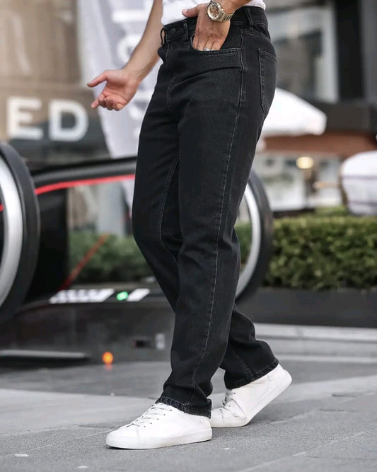 Baggy Denim Pants(Black)