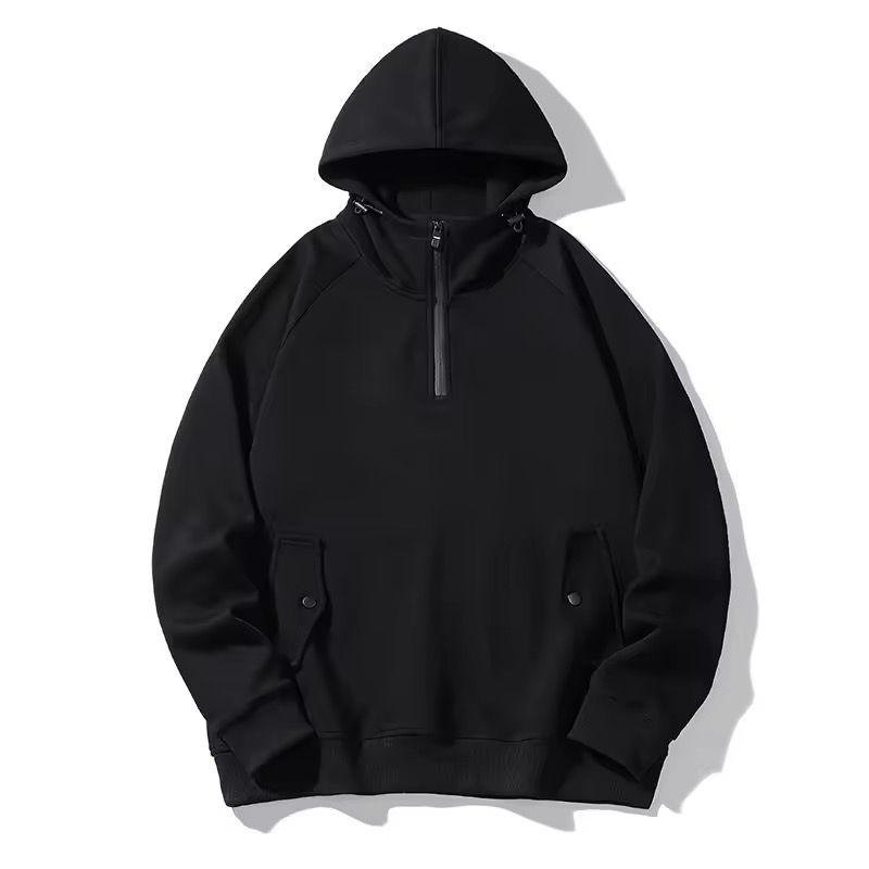 1/4 Zip Hoodie(Black)