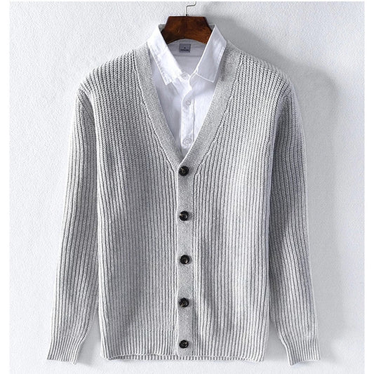 Light Grey Vneck Cardigan