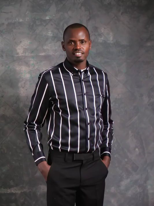 Striped Cotton Dress Shirt