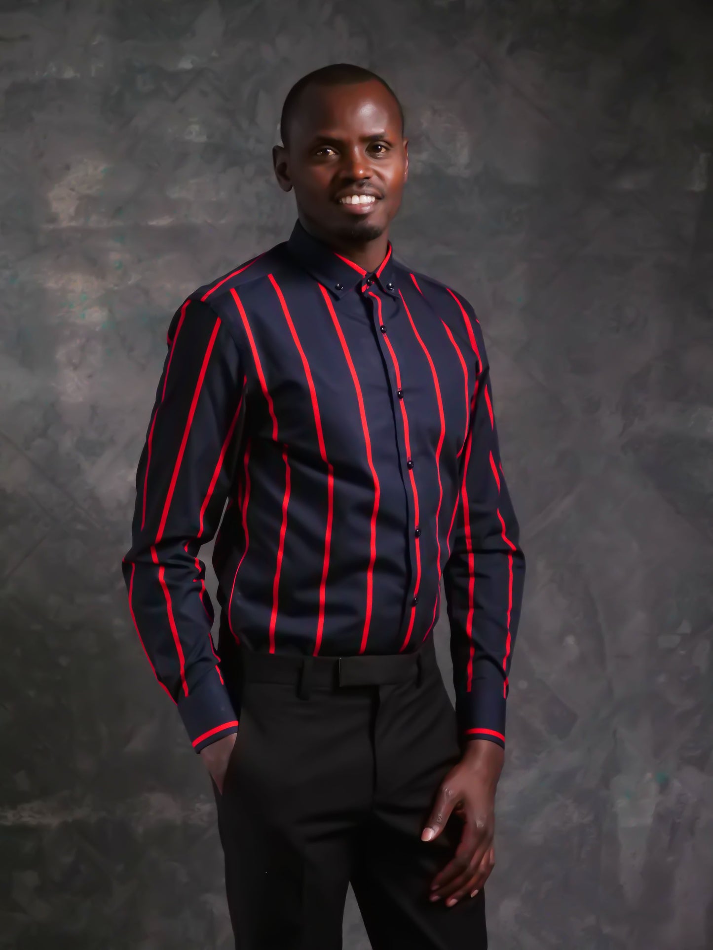 Striped Cotton Dress Shirt