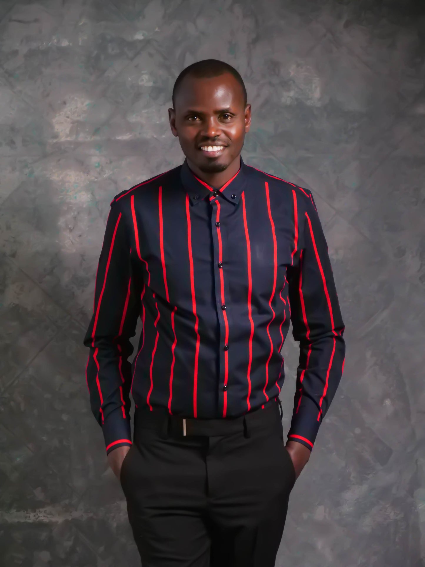 Striped Cotton Dress Shirt