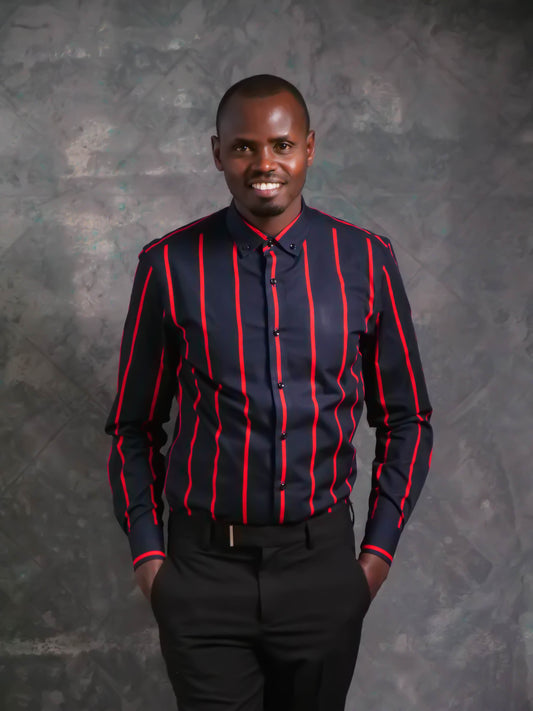 Striped Cotton Dress Shirt