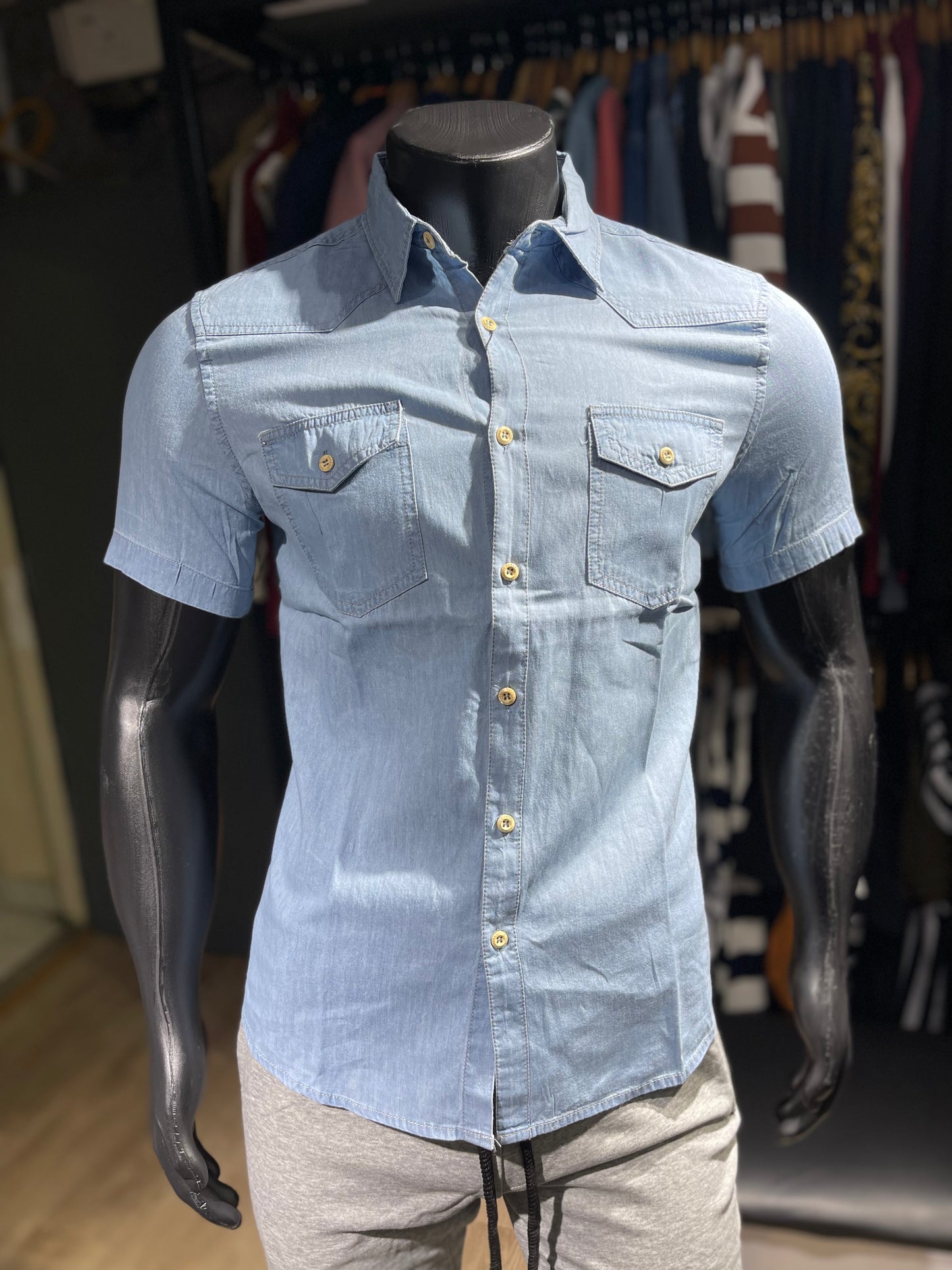 Light Blue Denim Shirt