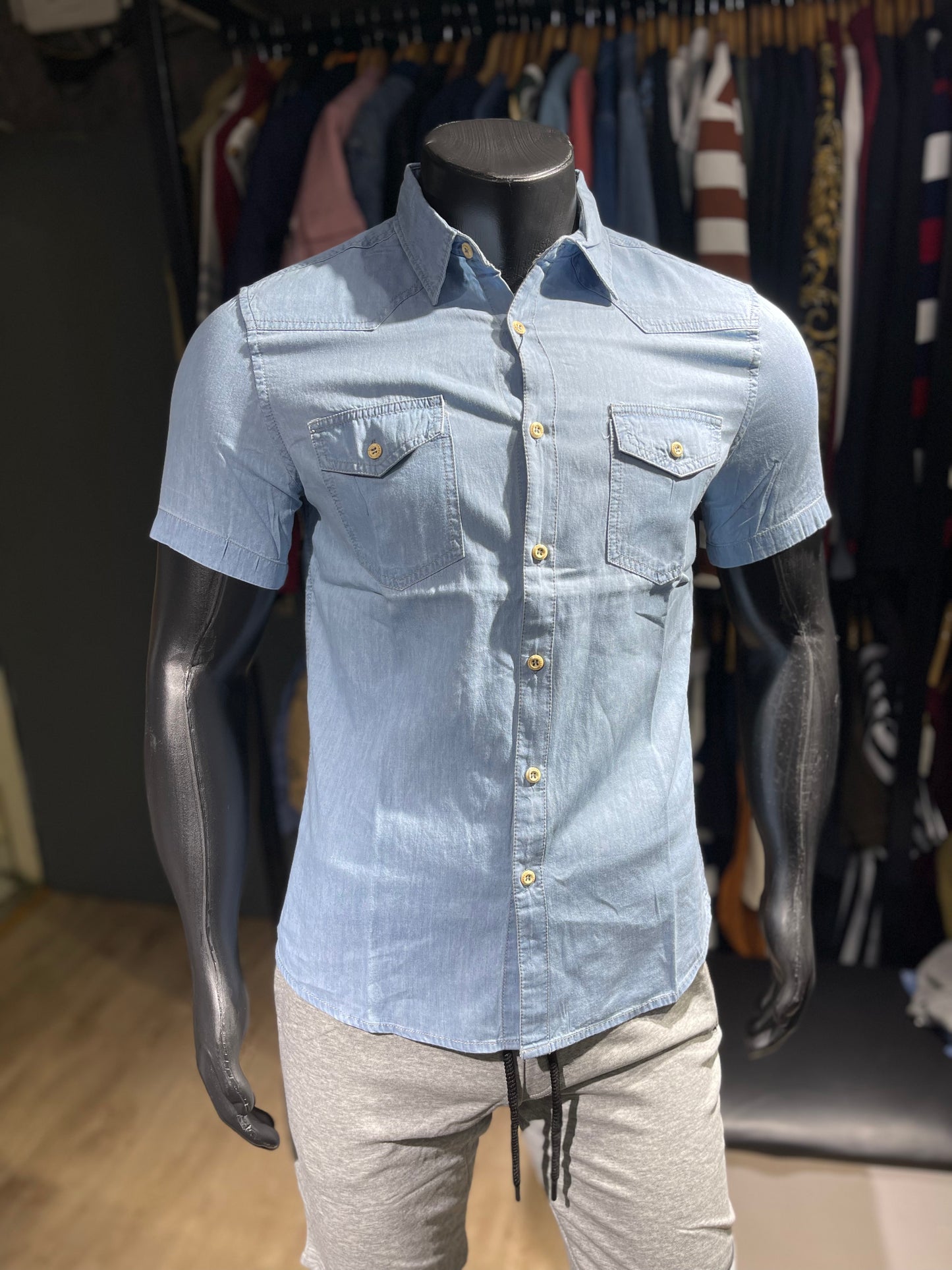 Light Blue Denim Shirt