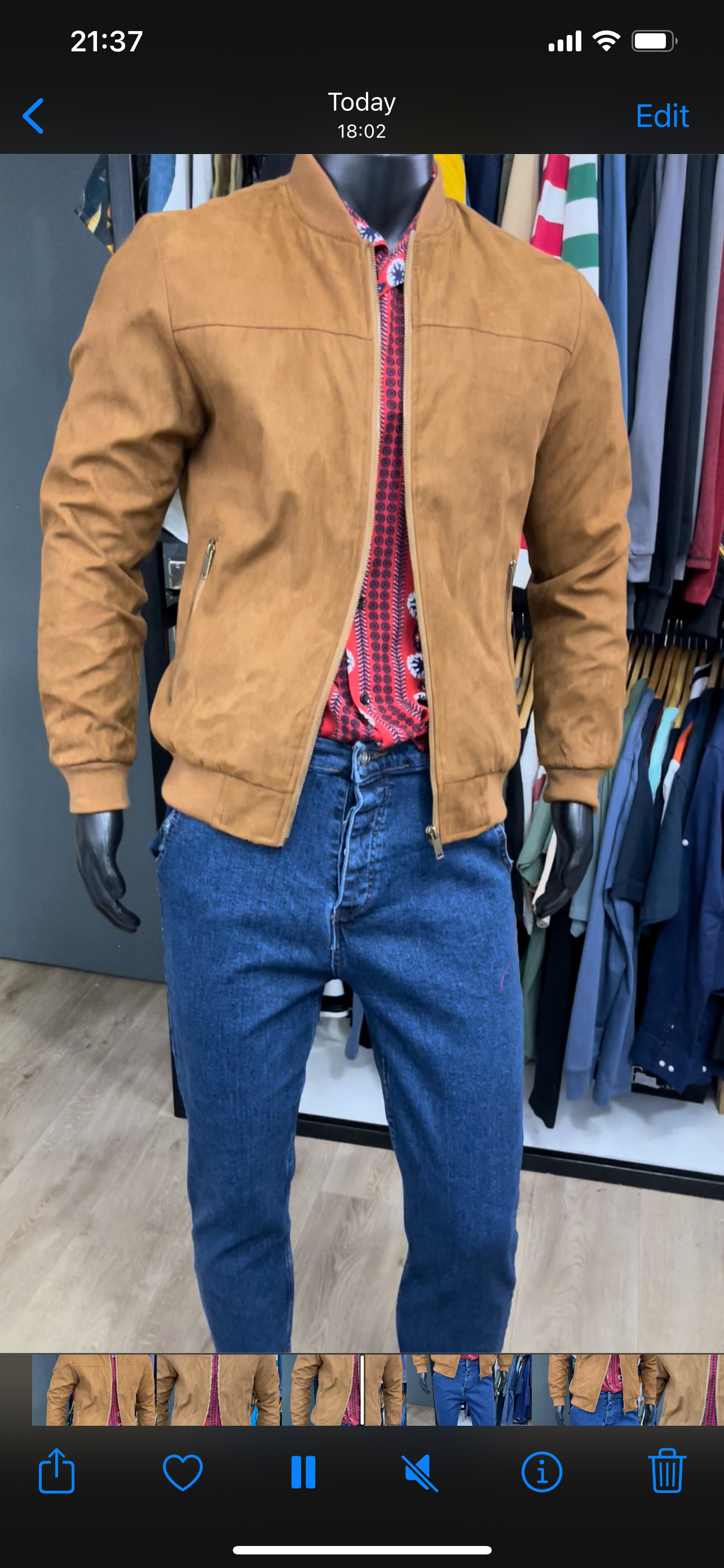 Camel Bomber Jacket