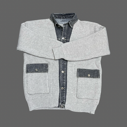 Stylish Cardigan Sweater (Grey)