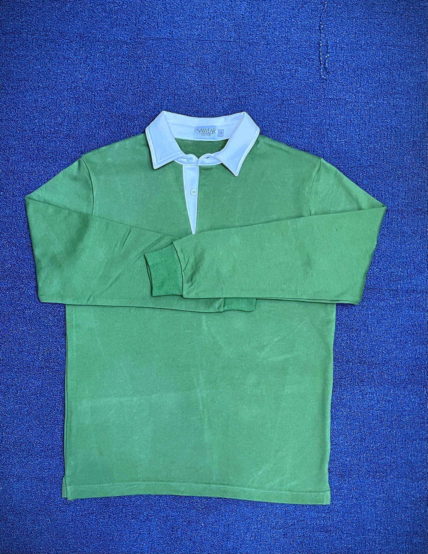 Mr. NICE Long Sleeve Polo Shirts- Olive Green