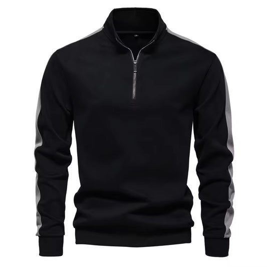 1/4 Zip Sweatshirt (Black)